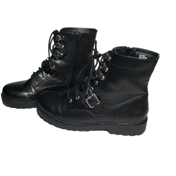Unionbay Lila 2 Women's Black Combat Boots 10 - Picture 6 of 14